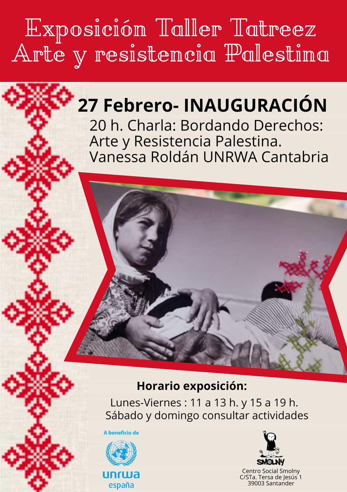 Inauguración de la exposición 'Taller de Tatreez: Arte y resistencia Palestina'