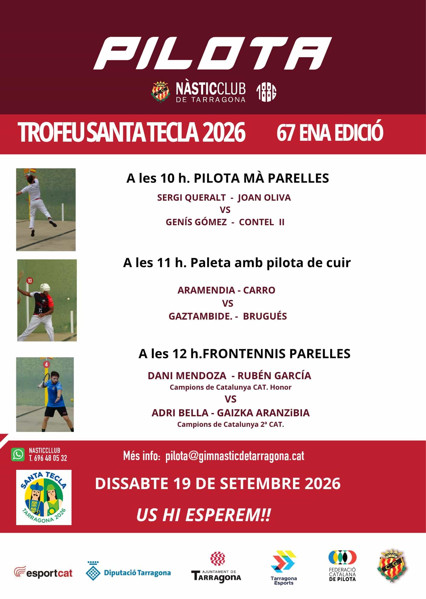 67è Trofeu Santa Tecla de Pilota