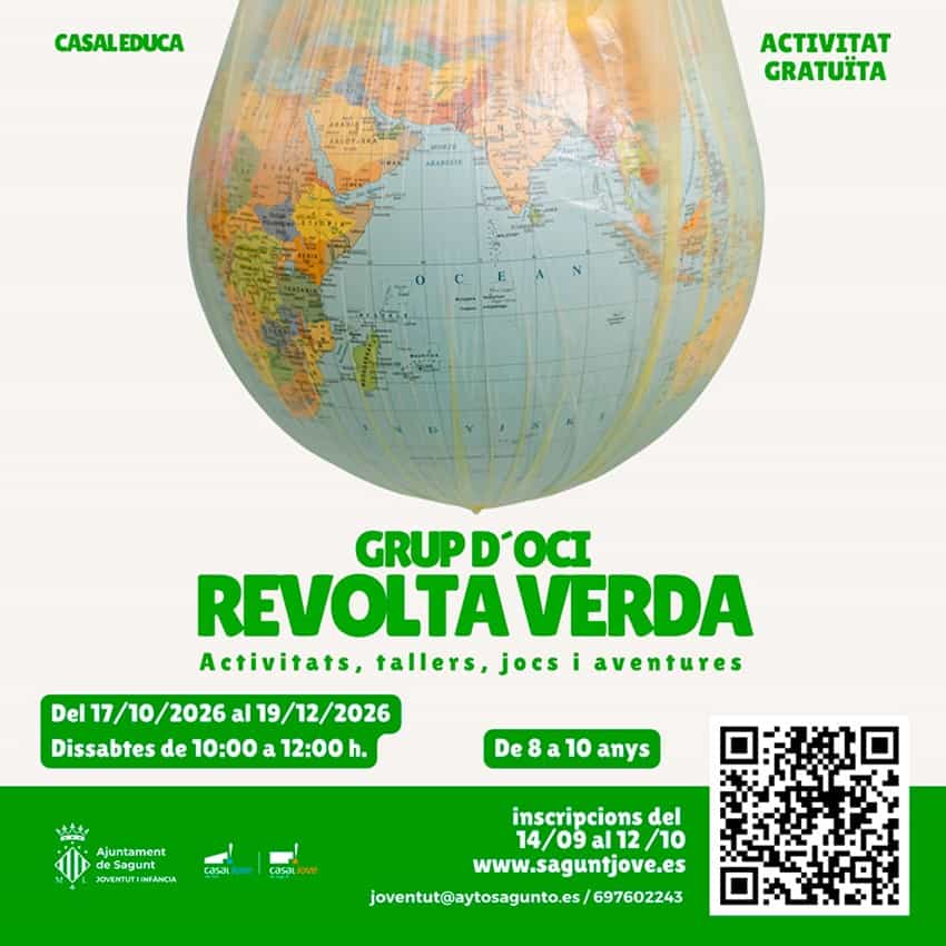Inscripciones Revuelta Verde, un grupo de ocio sobre ecología