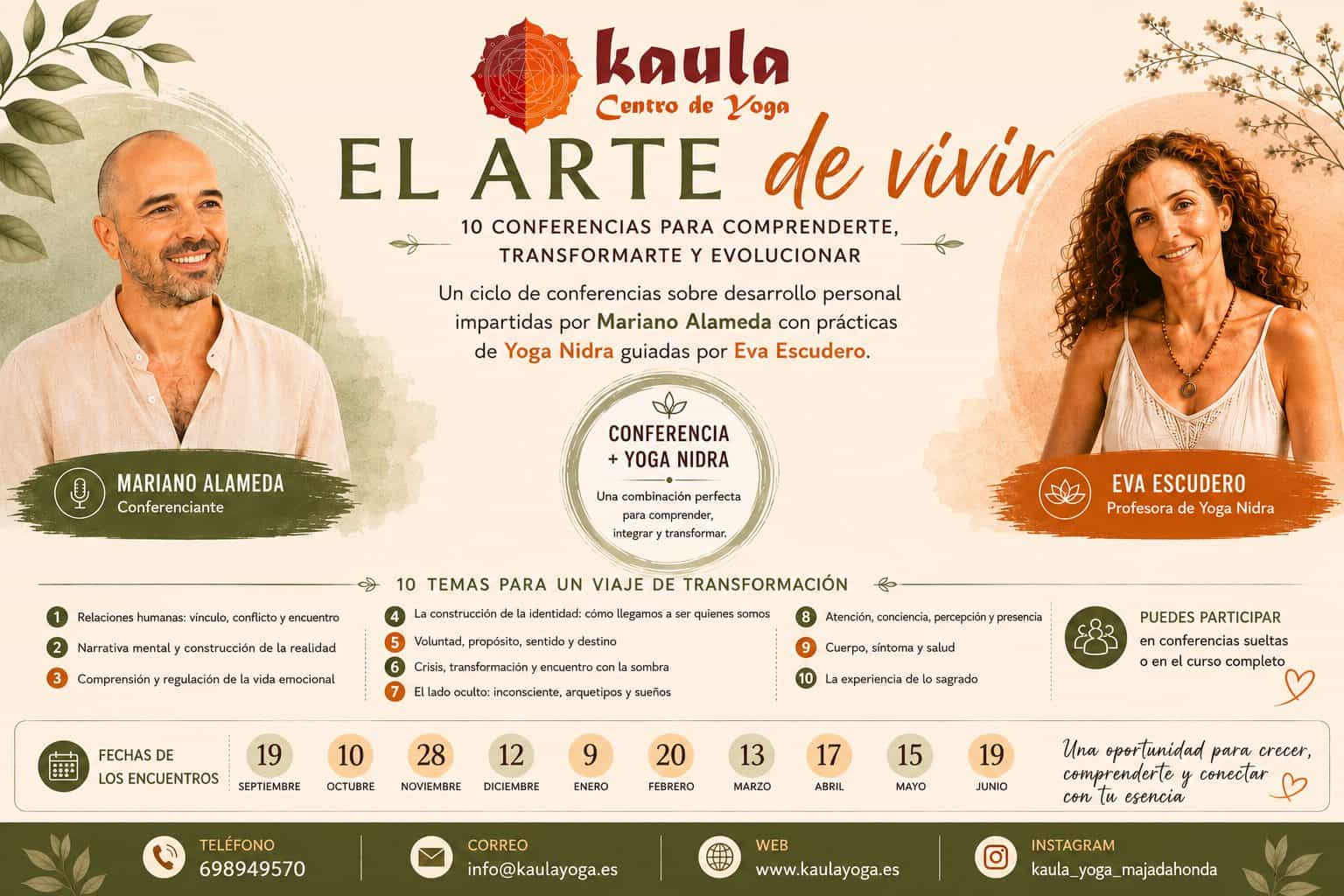 Curso anual de auto conocimiento El arte de vivir