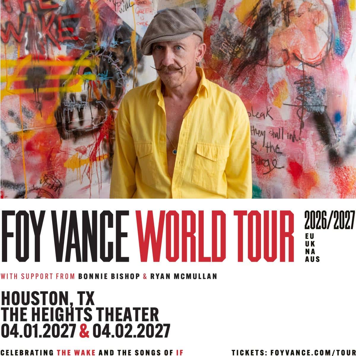 Foy Vance World Tour | 2026 & 2027 Night 1