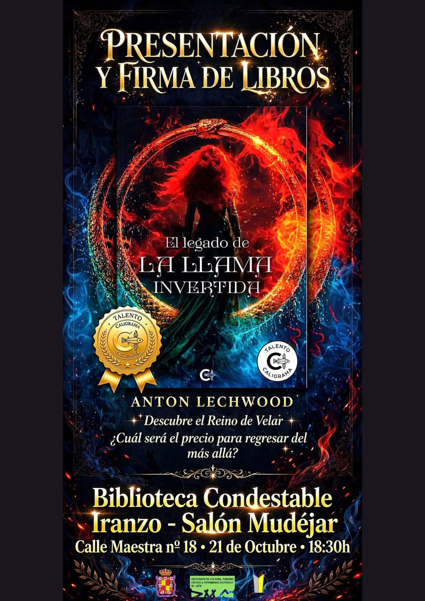 Presentación y firma de ejemplares de 'El Legado de la Llama Invertida', de Antón Lechwood