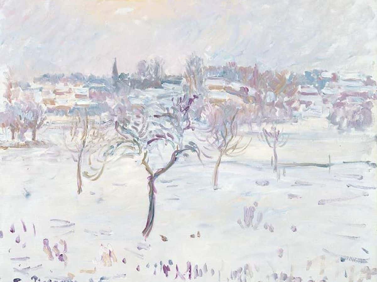 Paint & Wine: Pissarro's Snowy Landscape