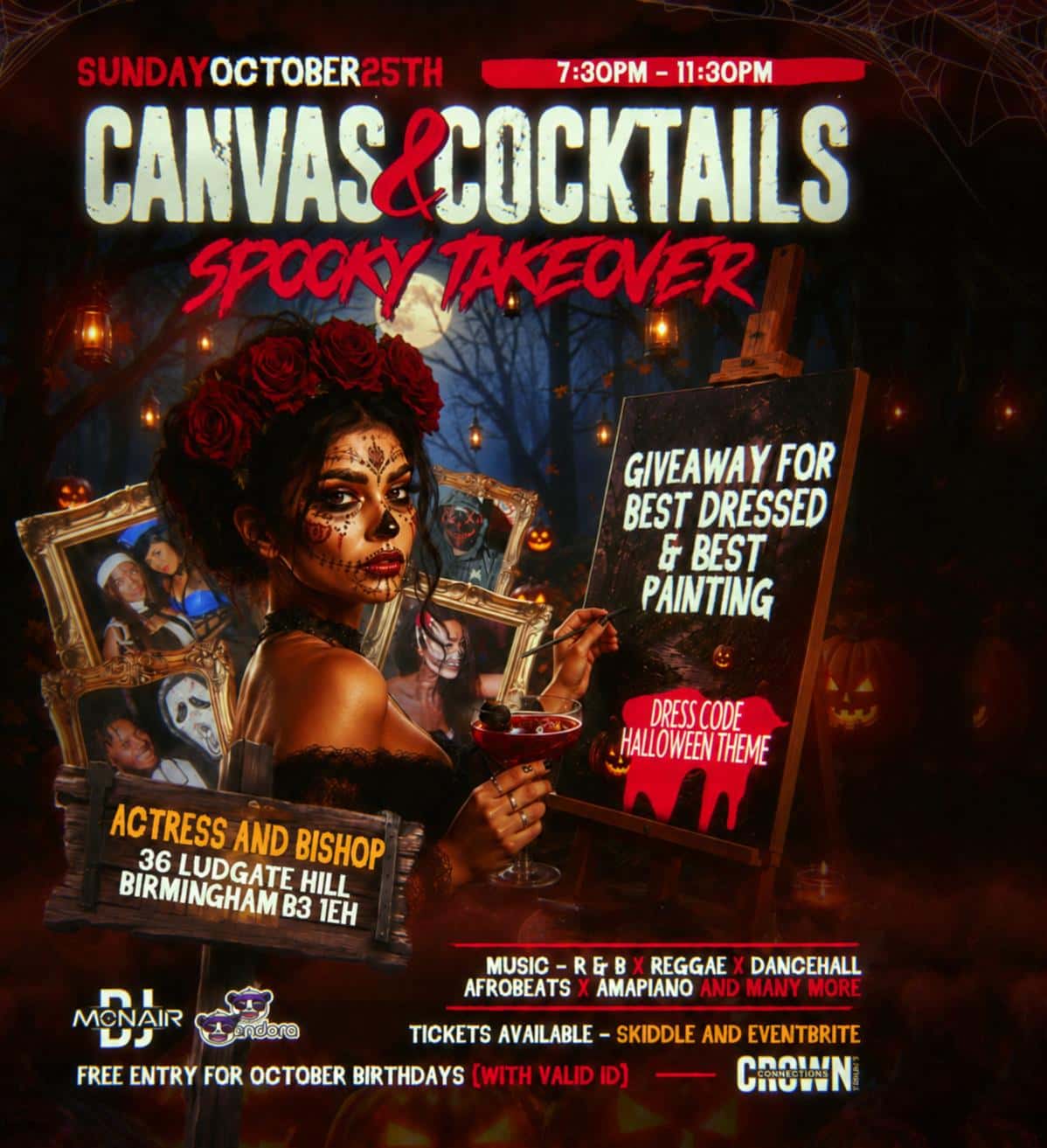 Canvas & Cocktails - Spooky Takeover