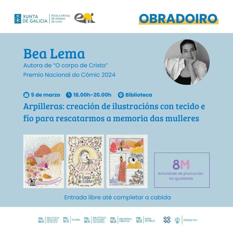 Arpilleras: creación de ilustracións con tecido e fío con Bea Lema