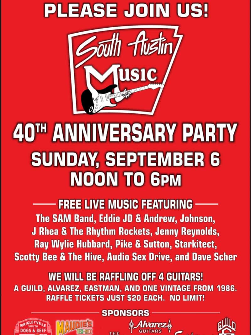 South Austin Music's 40th Anniversary Party