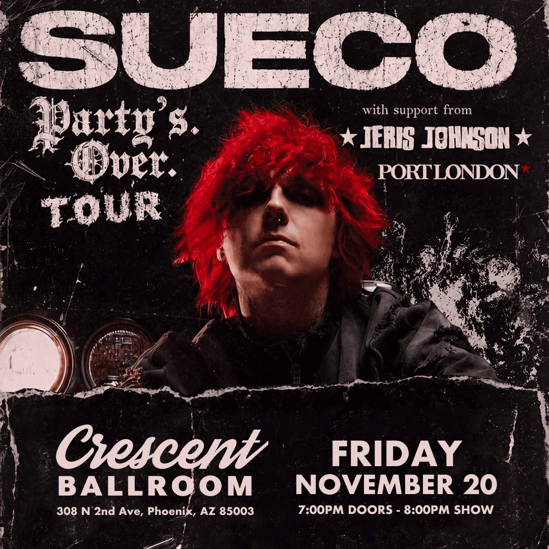 Sueco with special guests Jeris Johnson and Port London