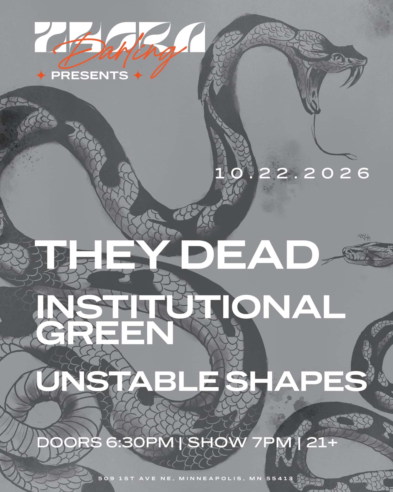 They Dead, Institutional Green, & Unstable Shapes