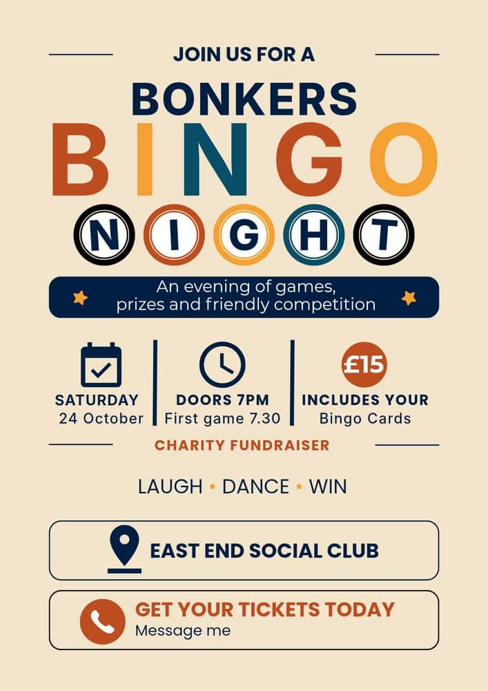 Charity Fundraiser - Bonkers Bingo