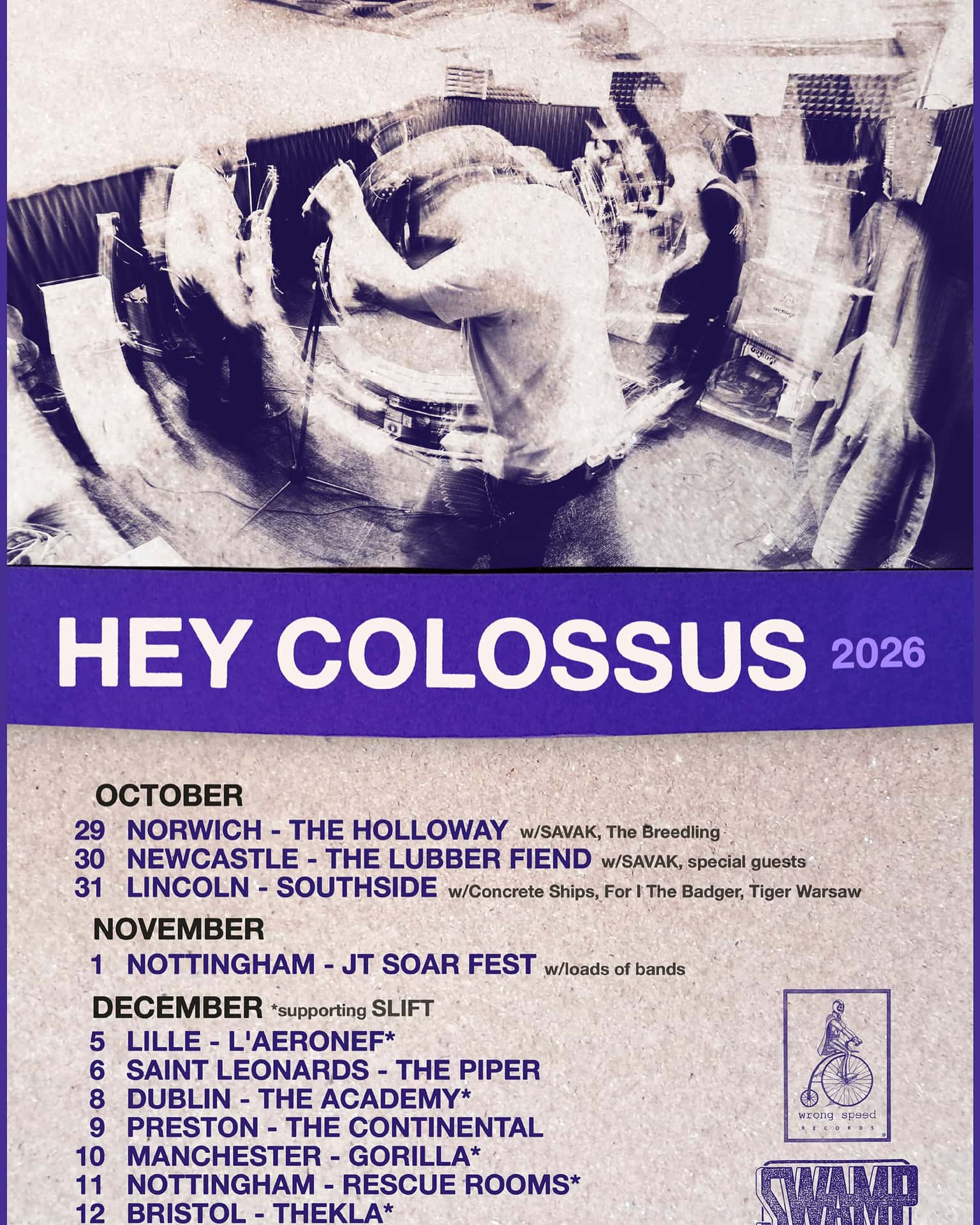 Hey Colossus + Savak + The Breedling