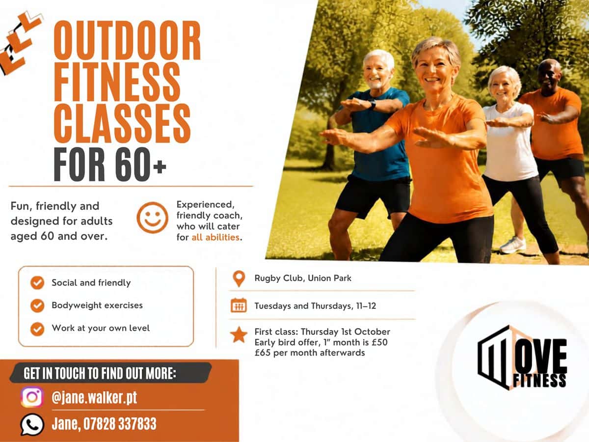 Outdoor Fitness Class For 60+