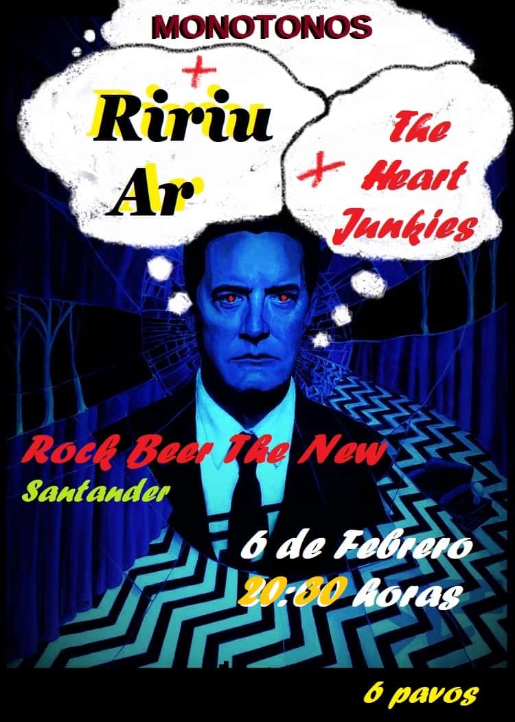 Monotonos, The Heart Junkies y Ririu Ar en concierto