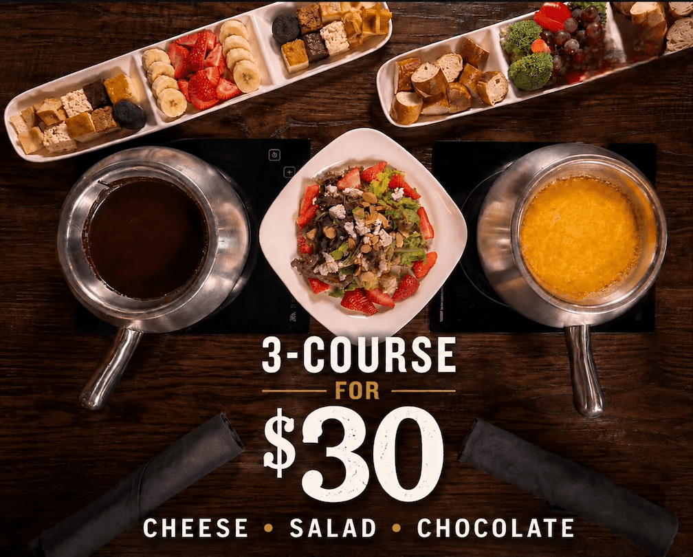 3 Courses for $30