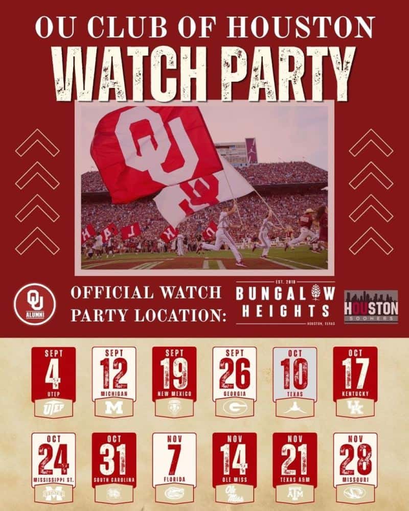 OU Club of Houston Watch Party: Sooners vs Longhorns