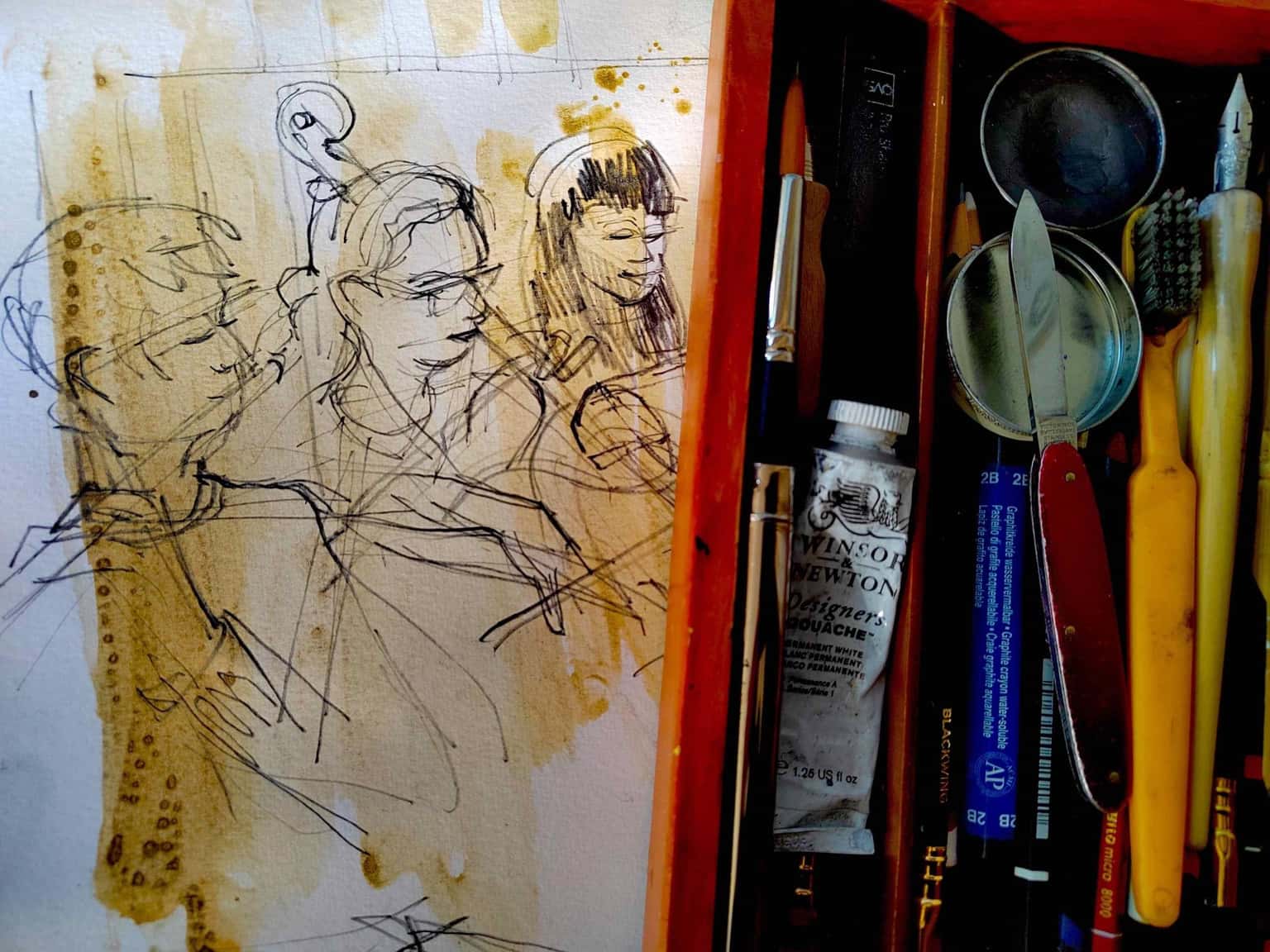 Live Performance Sketching Classes with Andy Gray