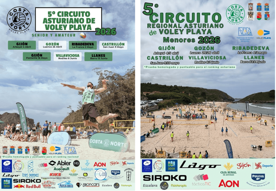 V Circuito Asturiano de Vóley Playa 2026 - Prueba en L'Arbeyal