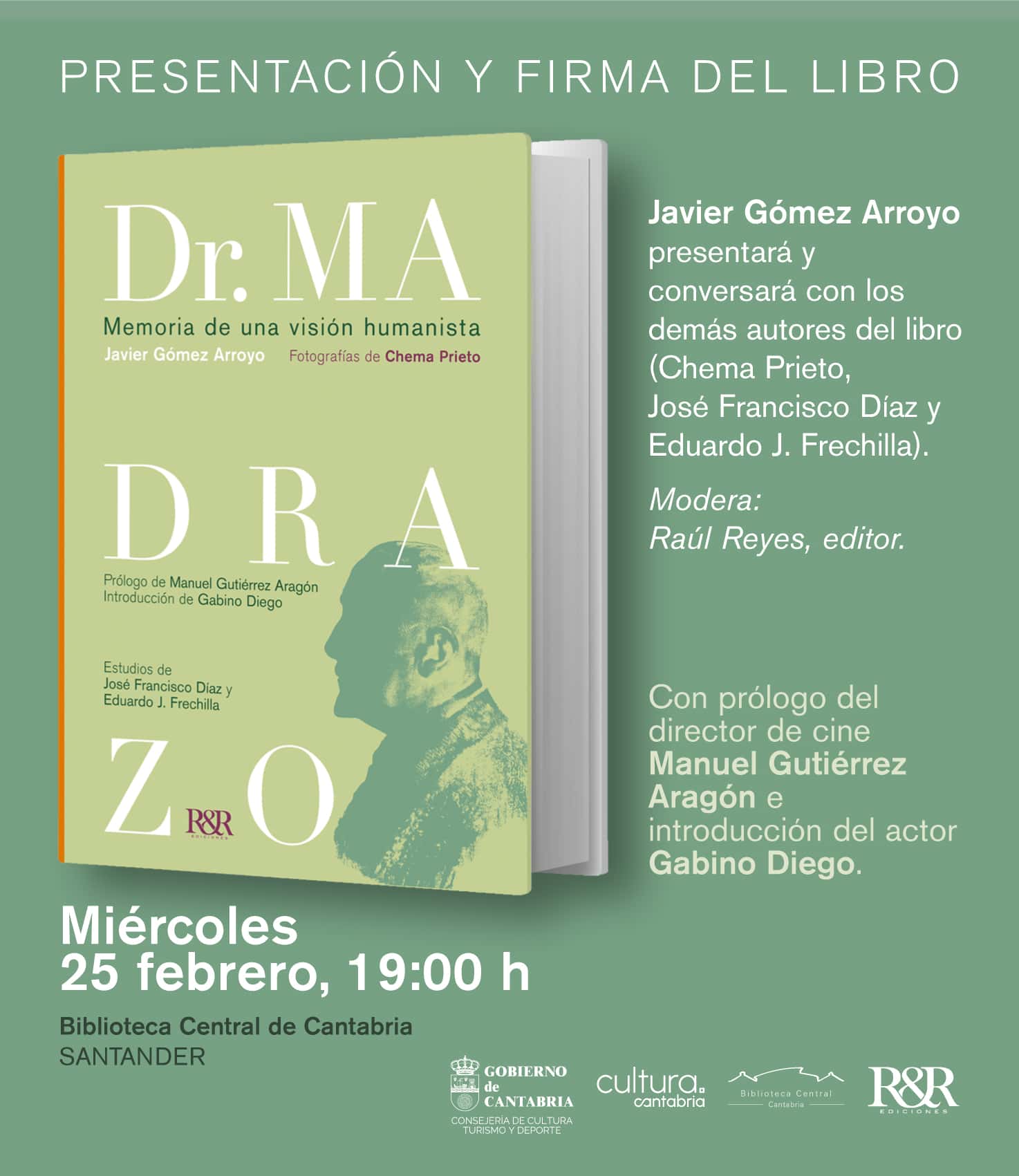 Presentación y firma de ejemplares del libro 'Doctor Madrazo. Memoria de una visión humanista'