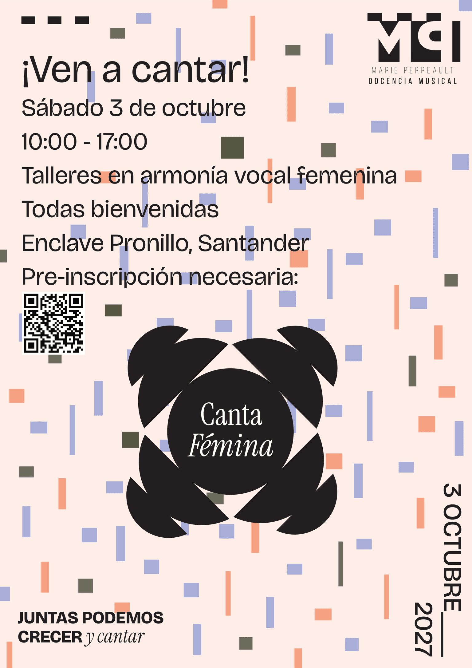 Canta fémina, encuentro de canto efímero y armonías vocales femeninas