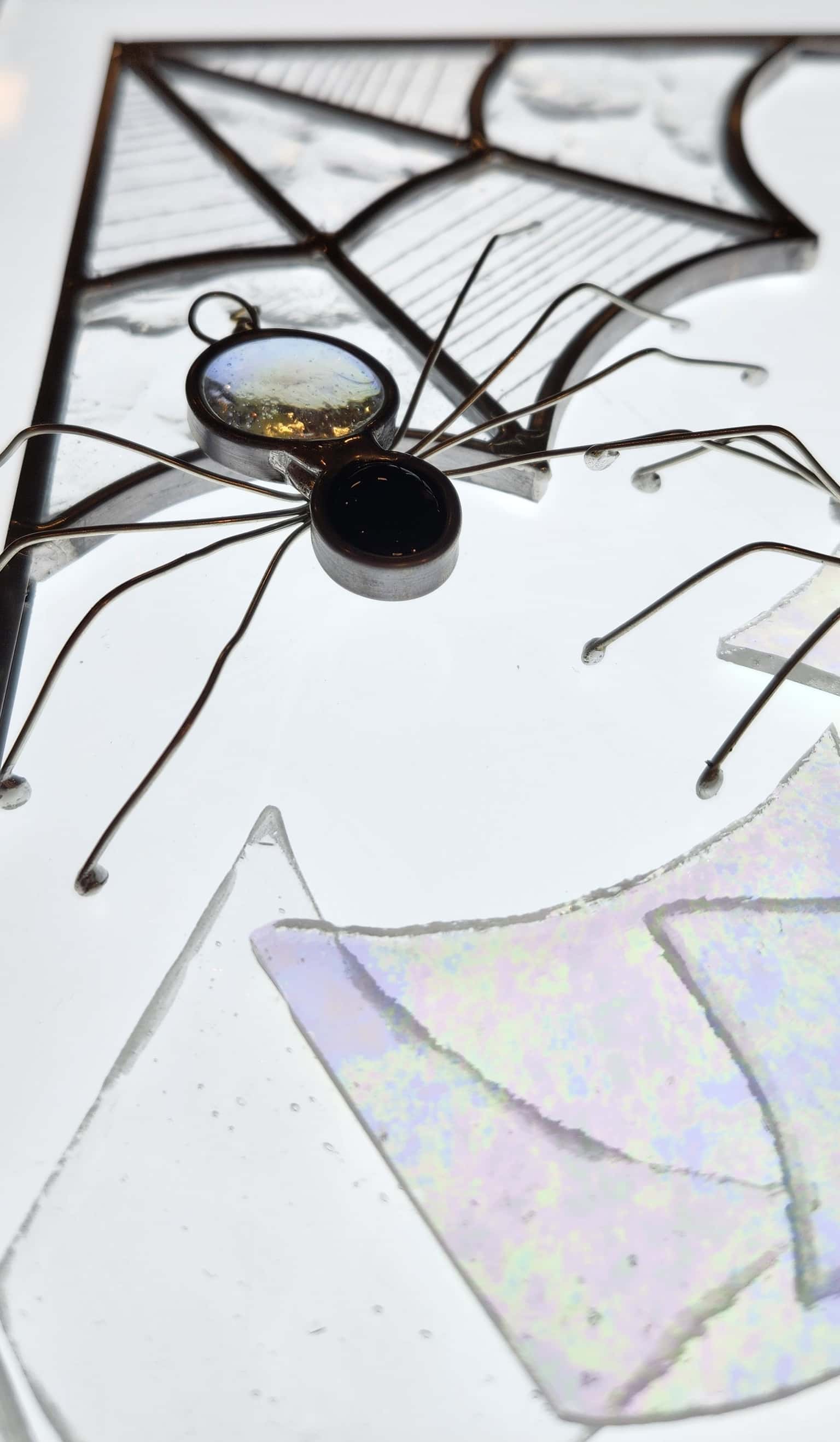 Sip + Solder: Spiders and Webs: ContraCommon's Stained Glass Workshop