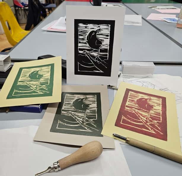 Linocut Day: Greetings Cards with Katherine Anteney