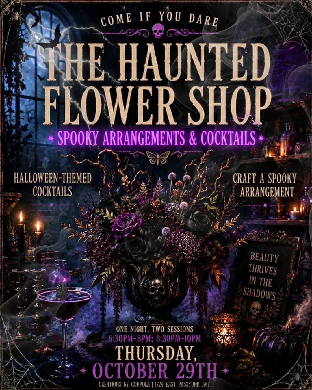 Come if you dare... Haunted Flower Shop