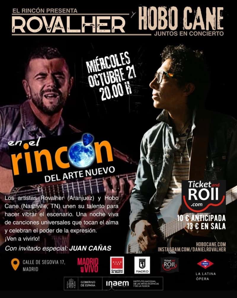 Rovalher y Hobo Cane con Juan Cañas