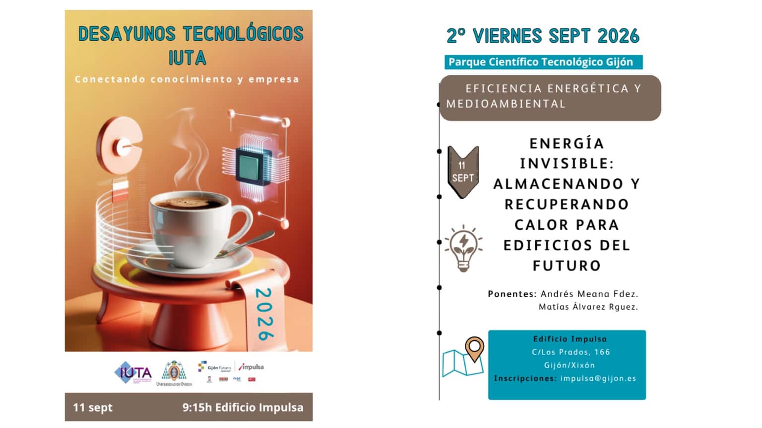 Desayuno tecnológico IUTA: Eficiencia energética y medioambiental