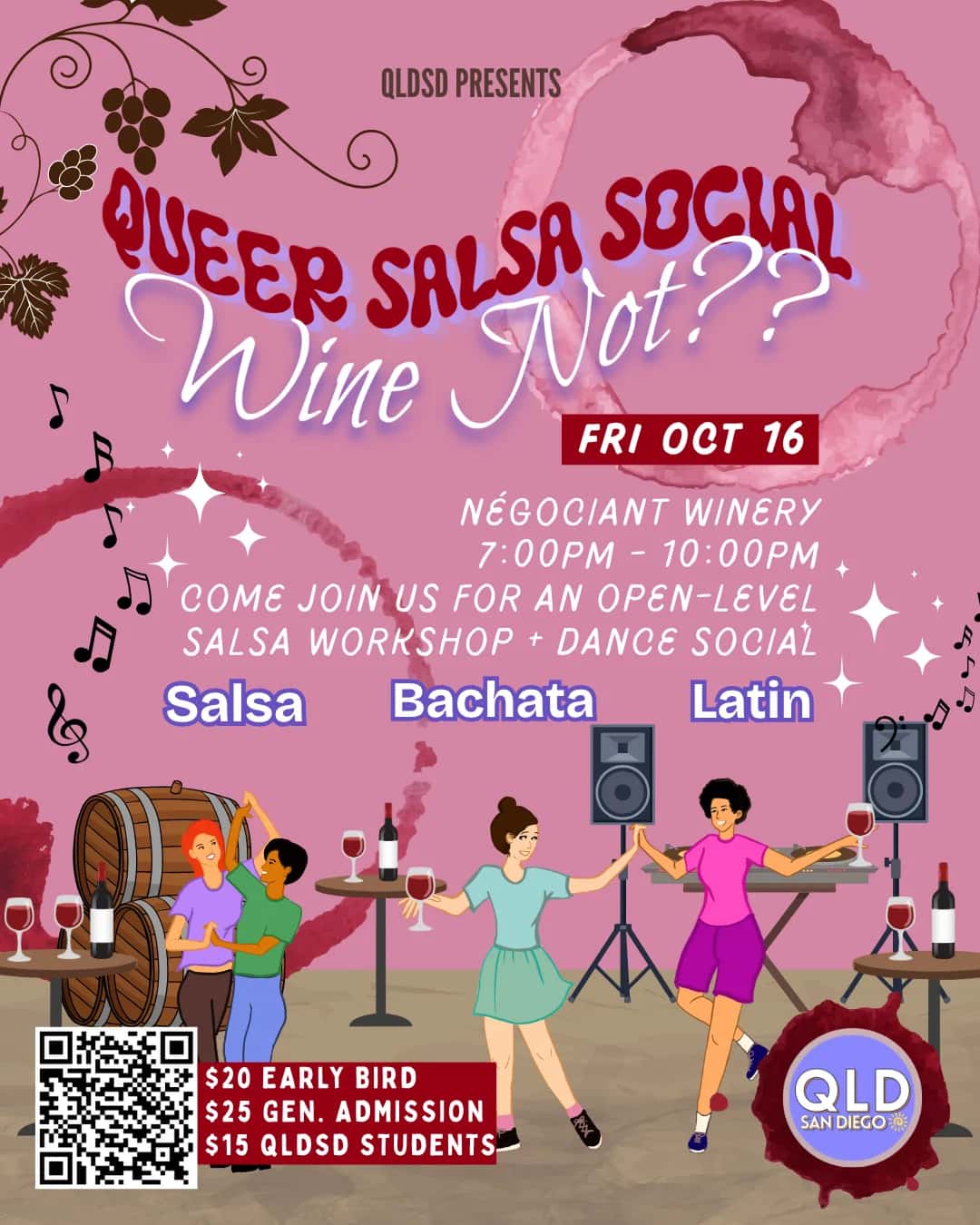 Queer Salsa Social: Wine Not??