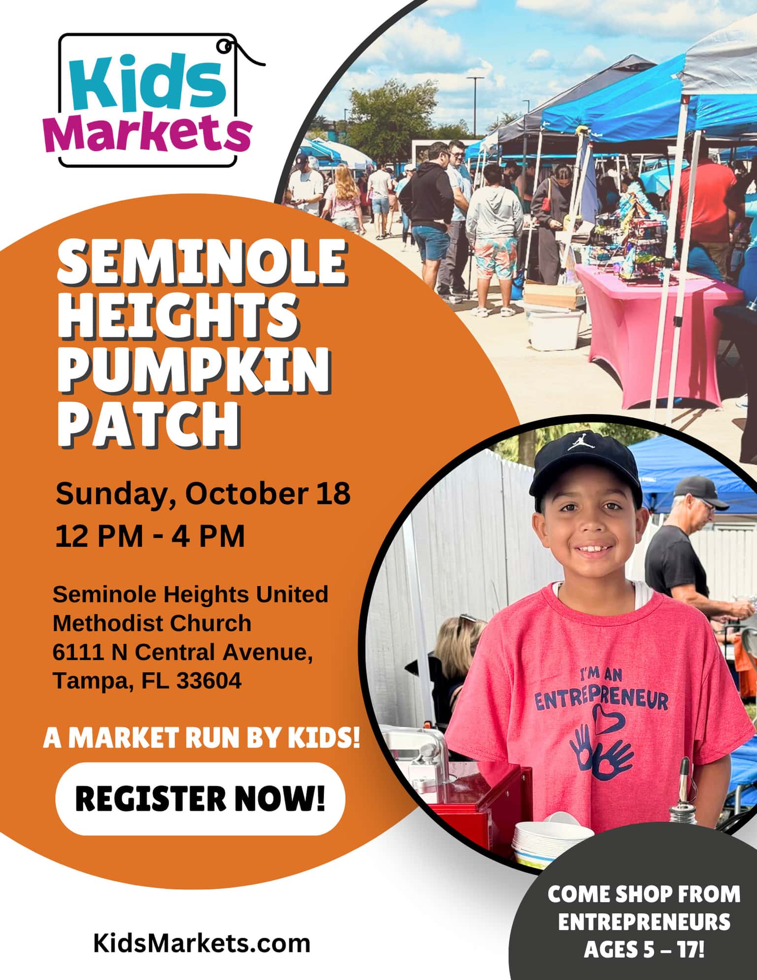 Kids Market at Seminole Heights Great Pumpkin Patch