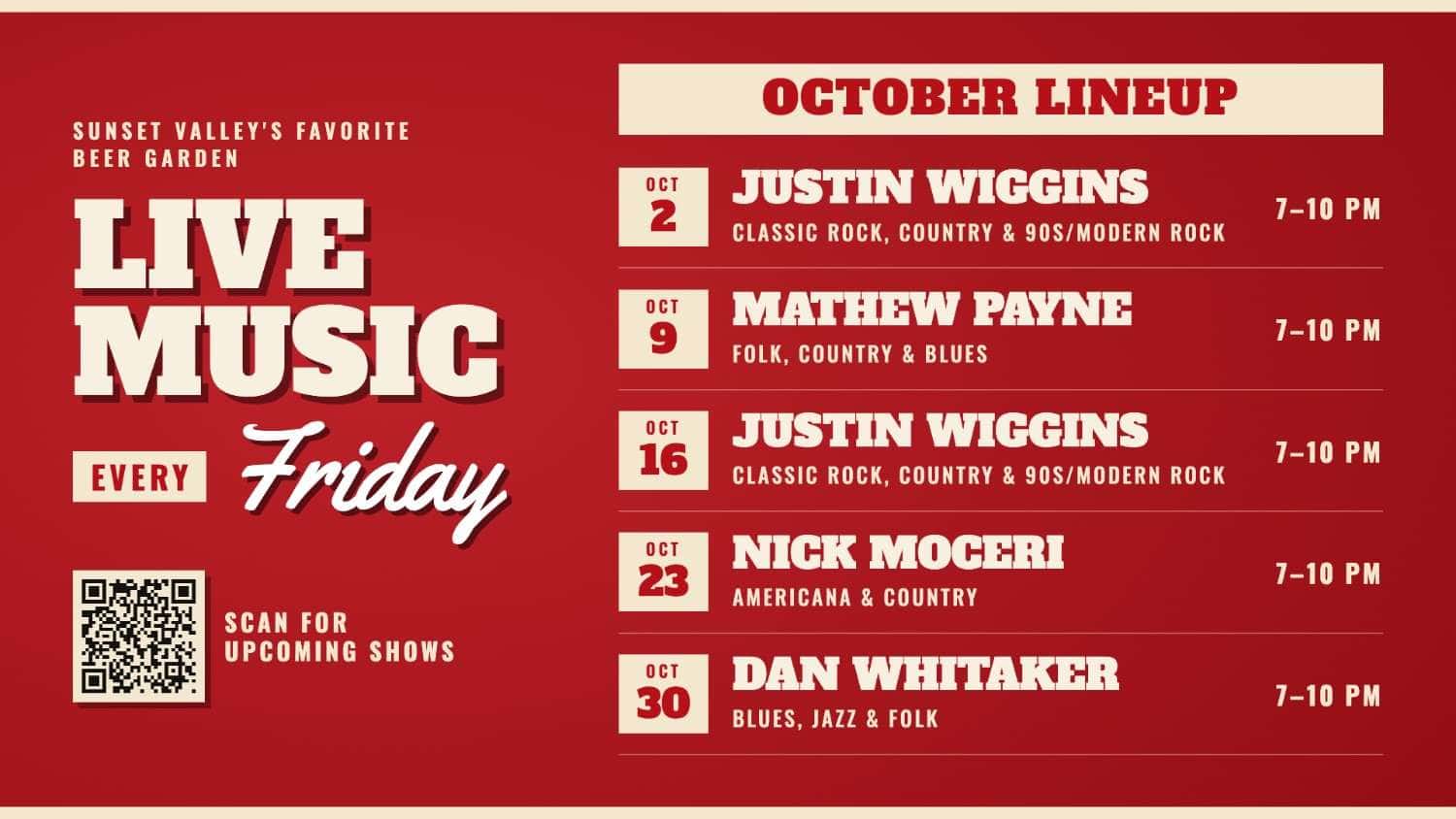 Live Music Every Friday at Doc's Backyard