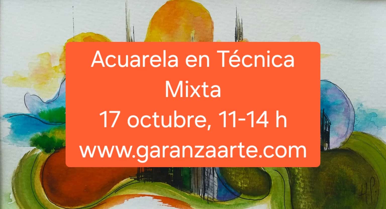 Taller de acuarela en técnica mixta