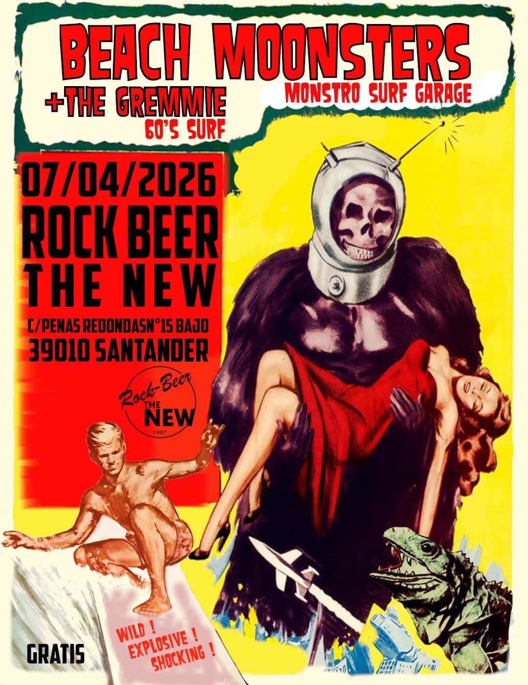 Surf garage con Beach Moonsters y The Gremmie