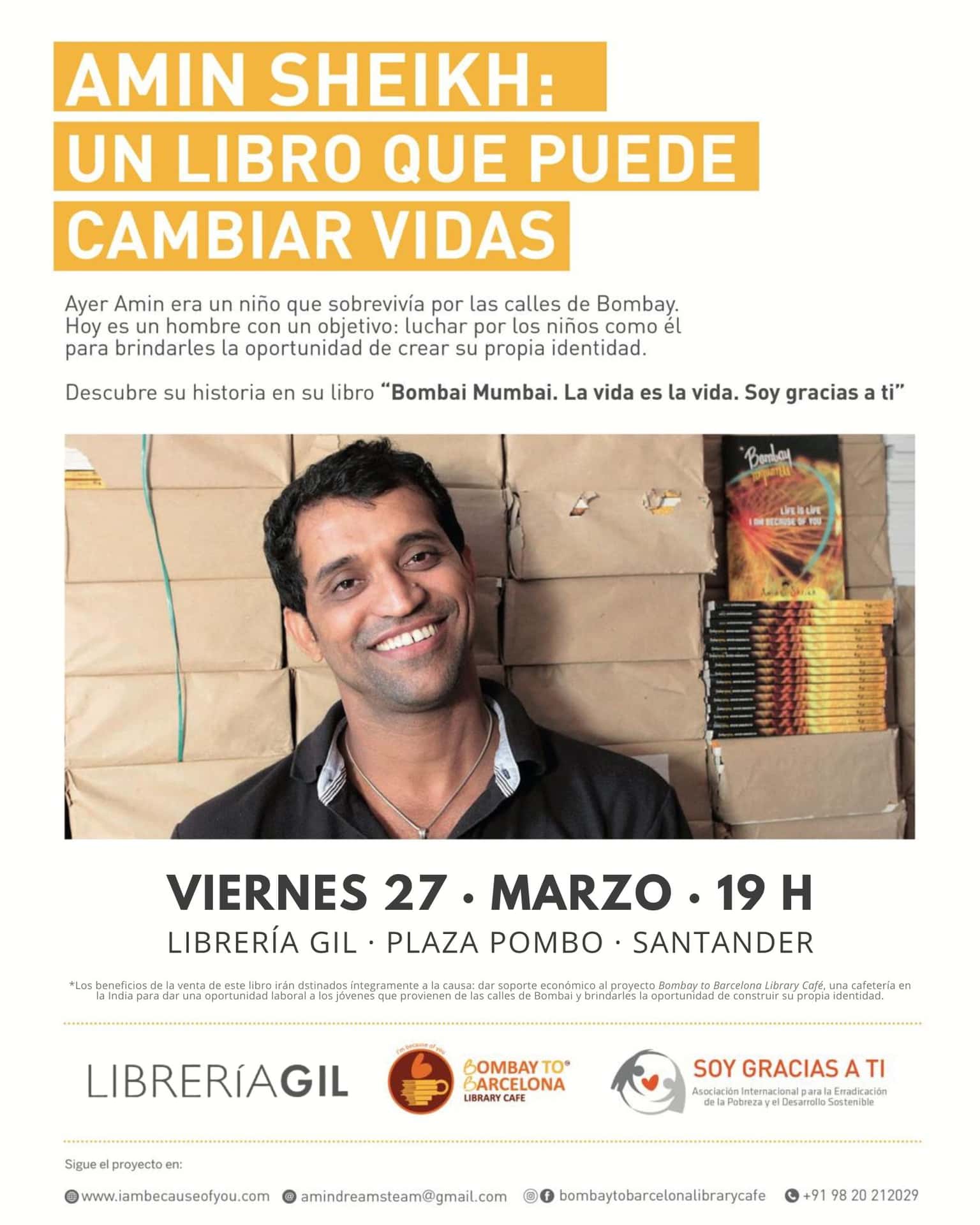 Presentación del libro 'Bombai Mumbai' de Amin Sheikh
