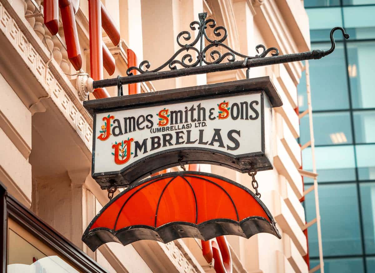 James Smith & Sons: umbrellas and walking sticks since 1830