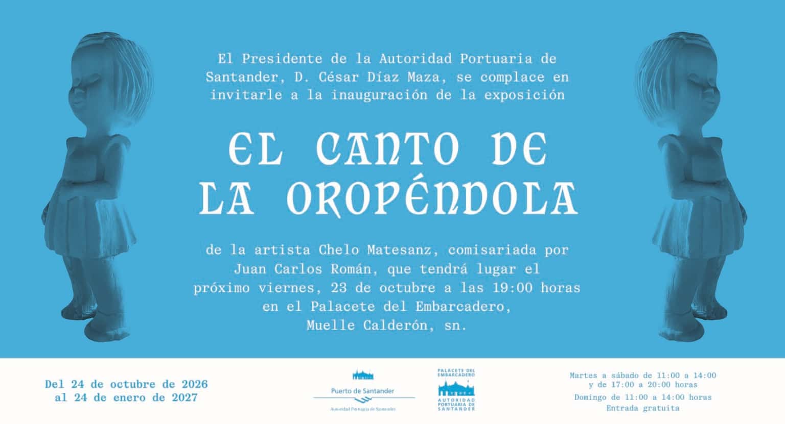 Inauguración de la exposición 'El Canto de la Oropéndola', de Chelo Matesanz