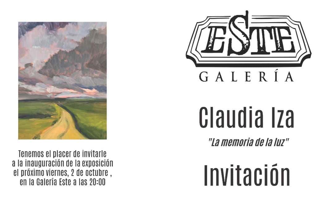 Inauguración de la exposición La memoria de la luz, de Claudia Iza