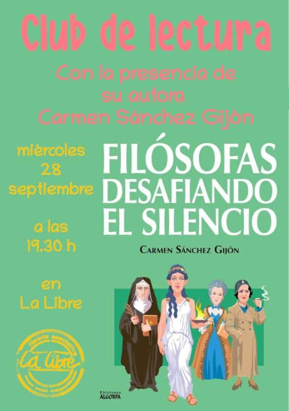 Club de lectura en torno al libro 'Filósofas desafiando el silencio', con su autora