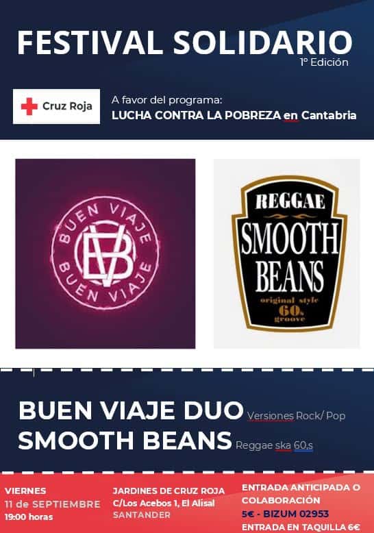 Smooth Beans y Buen Viaje Dúo en el Festival Solidario de Cruz Roja
