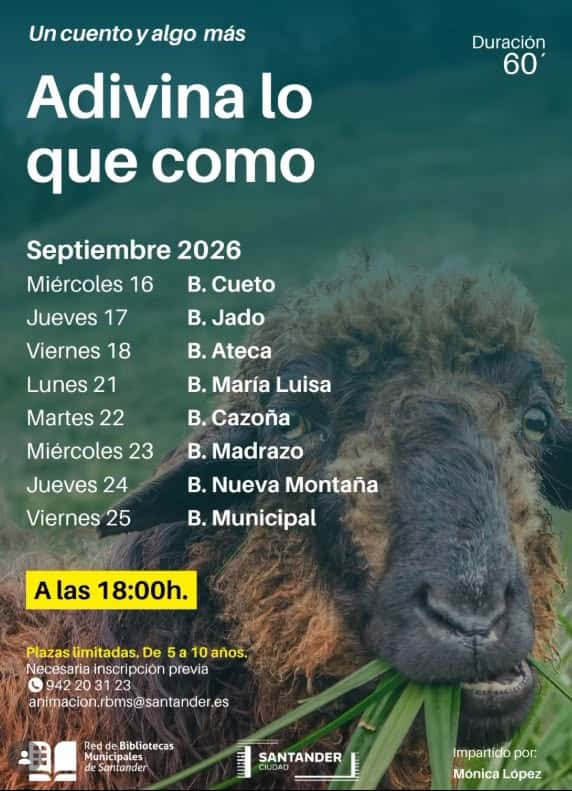 Adivina lo que como, actividad de animación a la lectura