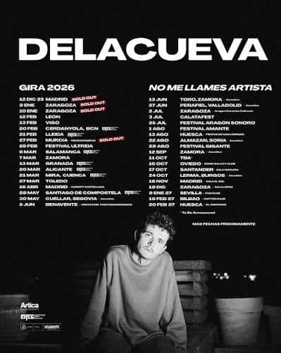 Delacueva. Gira de presentación de No me llames artista