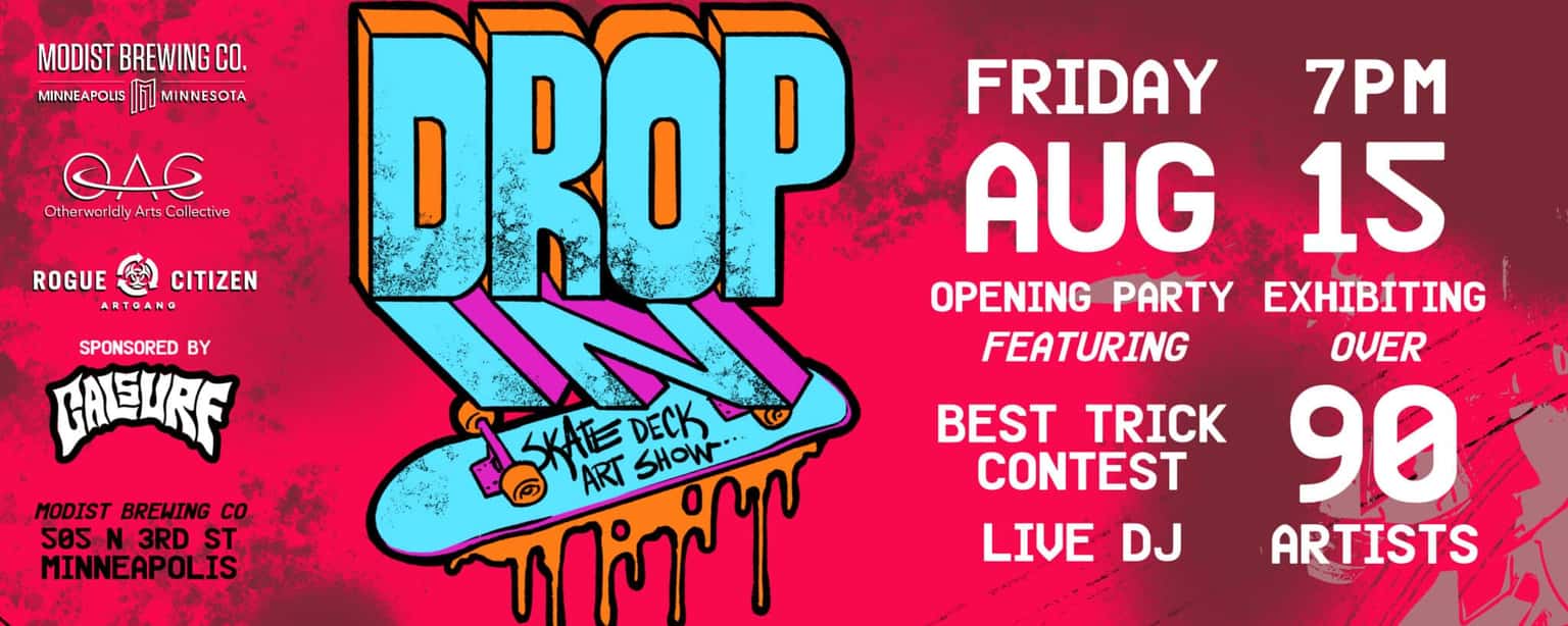 DROP IN Skate Deck Art Show 2026
