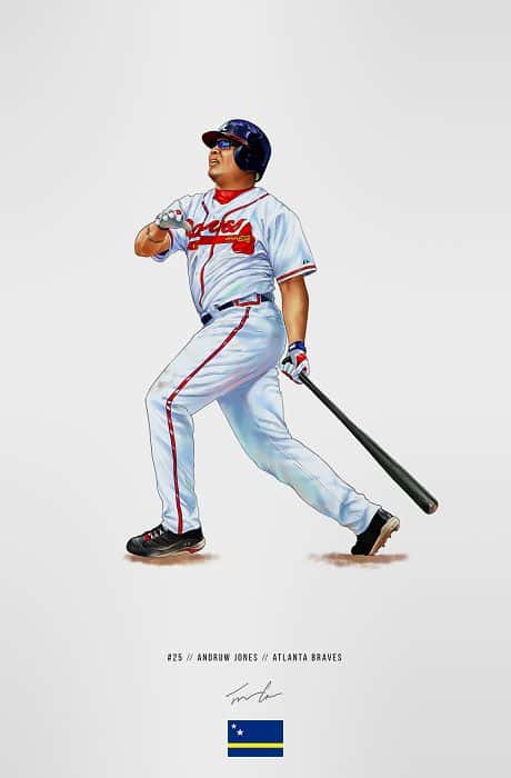 Andruw Jones Live Autograph Signing
