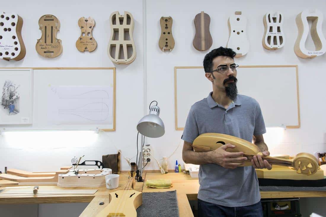 Exposición de instrumentos medievales construidos por Asier de Benito