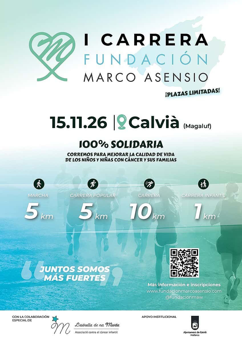 Carrera solidaria de Marco Asensio en Magaluf