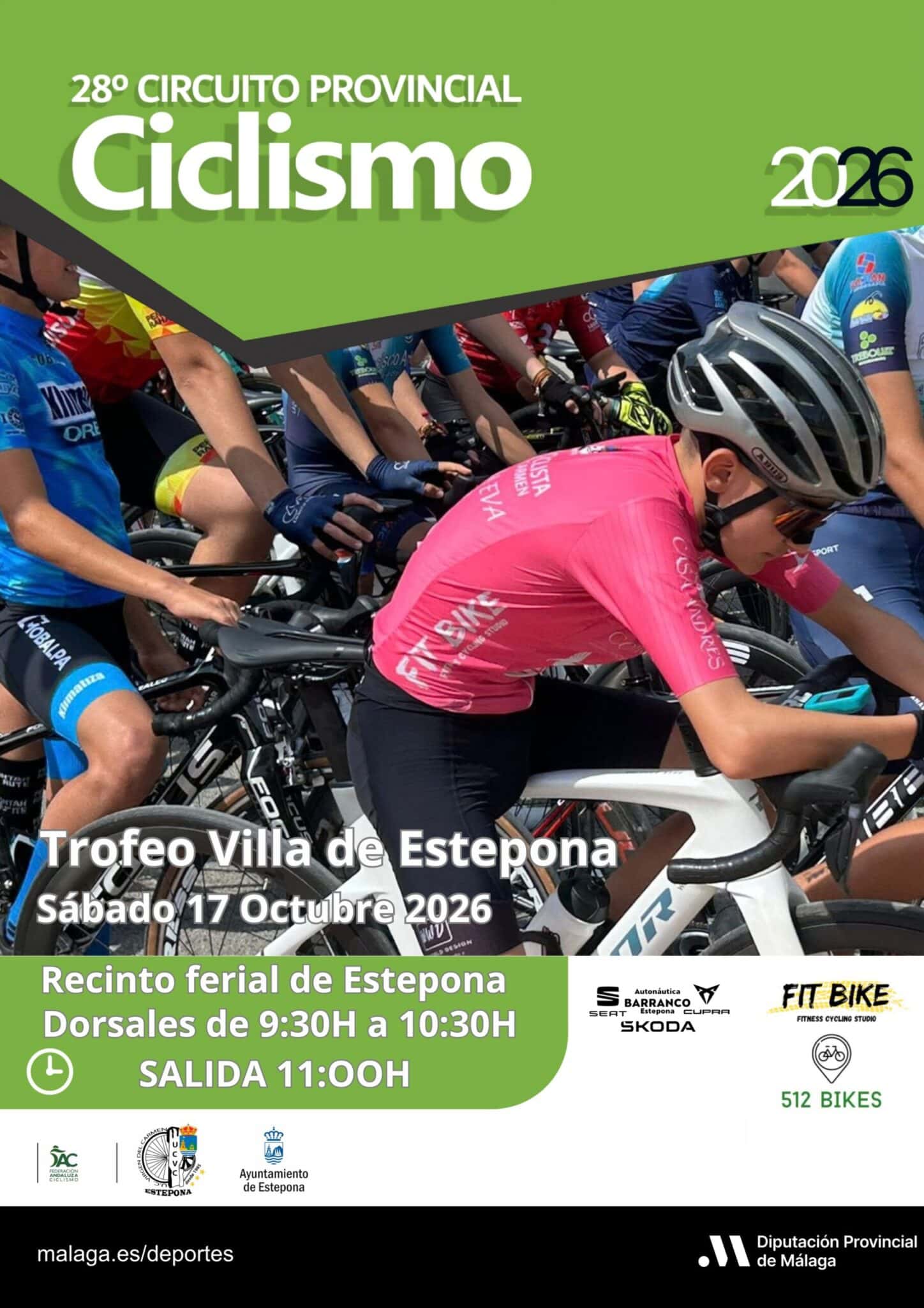 Carrera de escuelas de ciclismo por el casco urbano