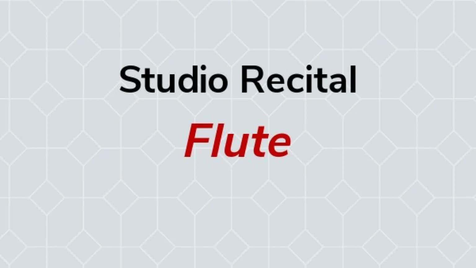 Flute Studio Recital