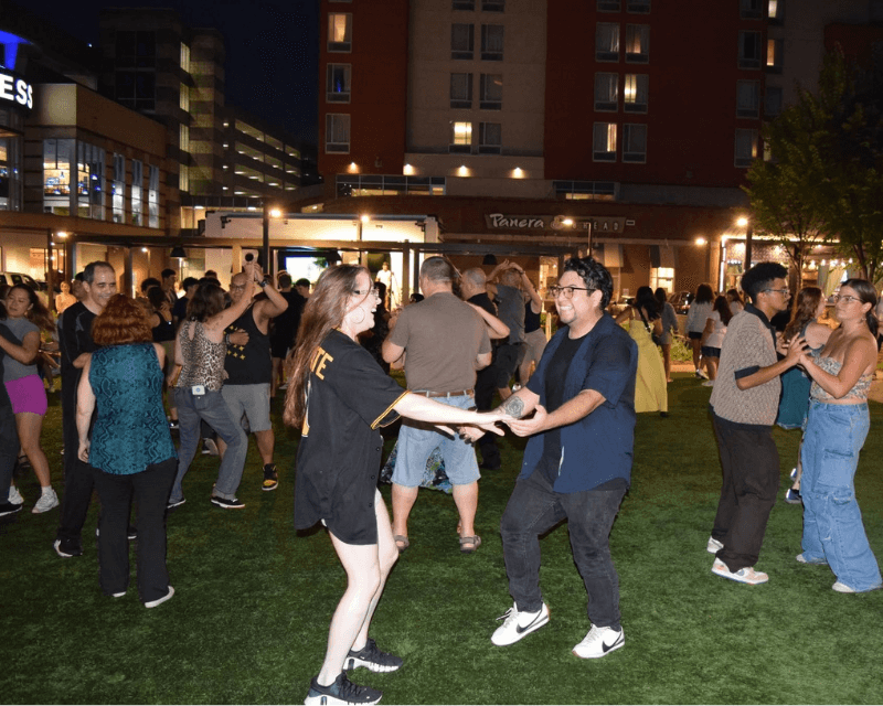 Salsa Dancing on the Lawn