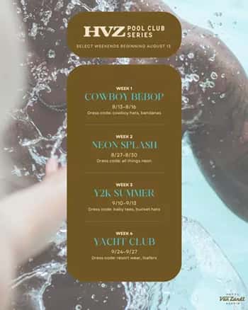 Hotel Van Zandt Pool Club Series: Neon Splash
