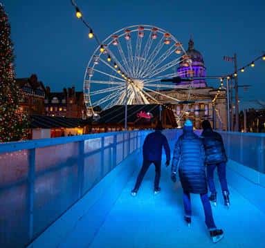 Ice Skating at Nottingham Winter Wonderland