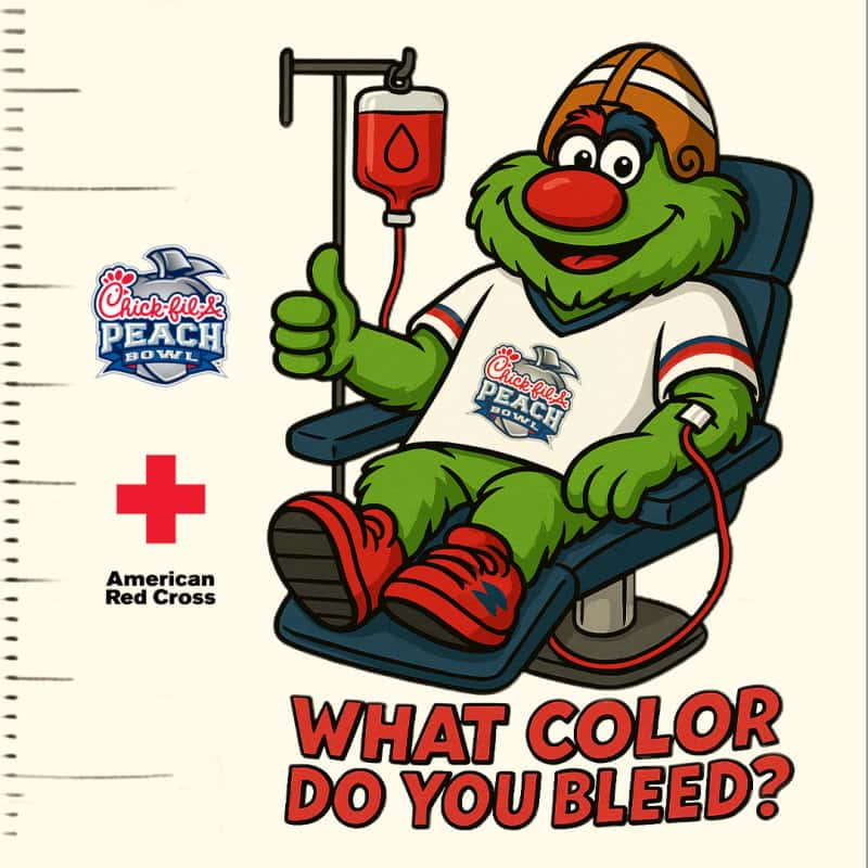 Peach Bowl x Red Cross Blood Drive